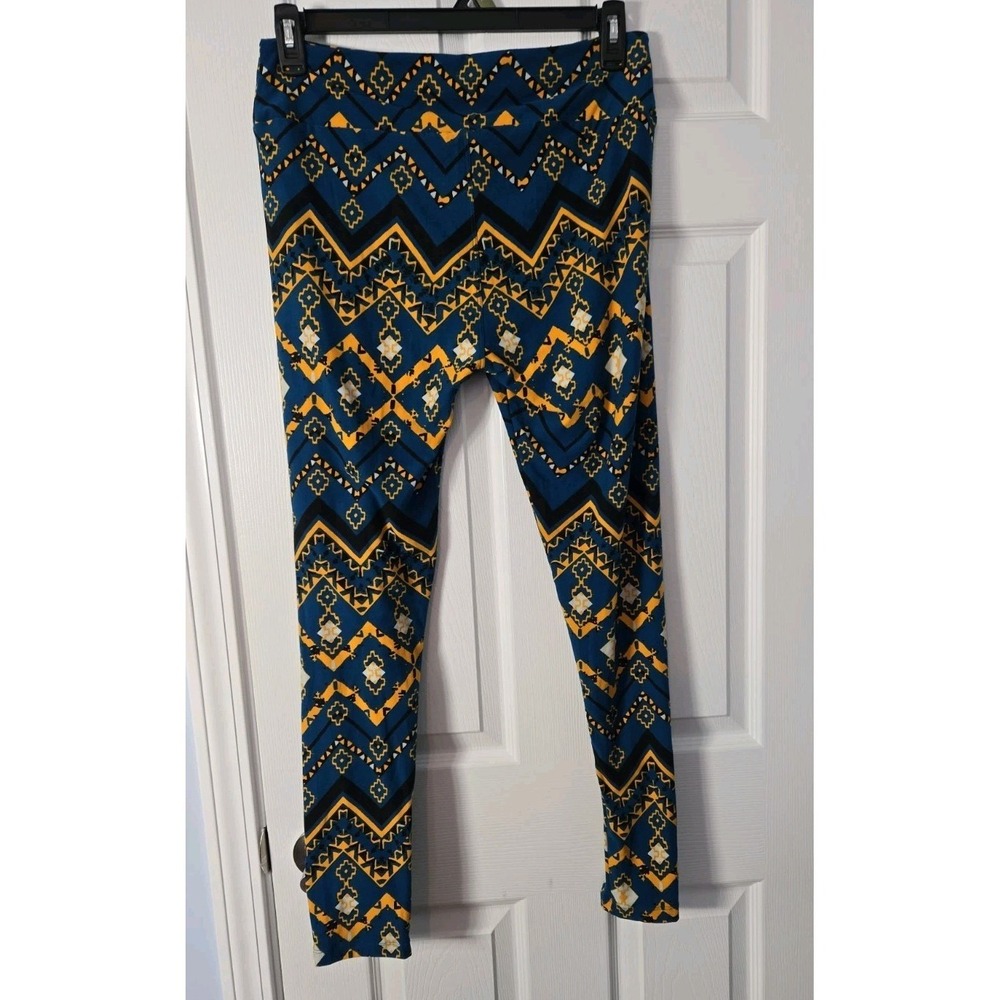 LuLaRoe One Size 2 Pair Mystery Leggings Multicolor - Picture 8 of 11